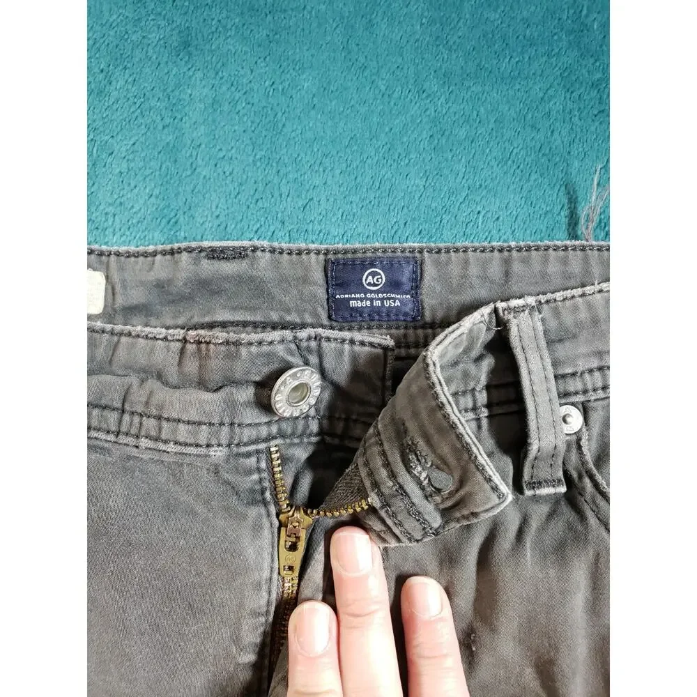 Adriano Goldschmied Jeans Size 36x28 Mens Gray Pants Stretch Protege Straight
